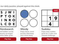 Test yourself with our daily online puzzles