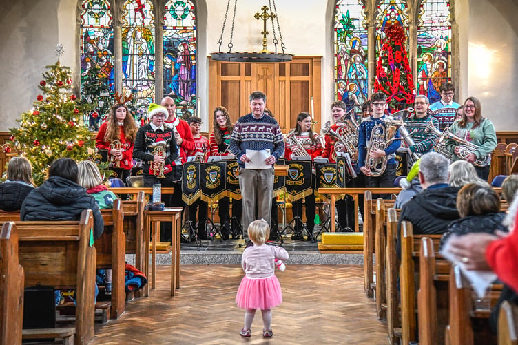 Members of St Dennis Youth Band standing to take well-deserved applause. (Picture: Derek R Williams)