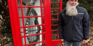 Salvaged timber sculpture adorns Red Cube Gallery in Frensham