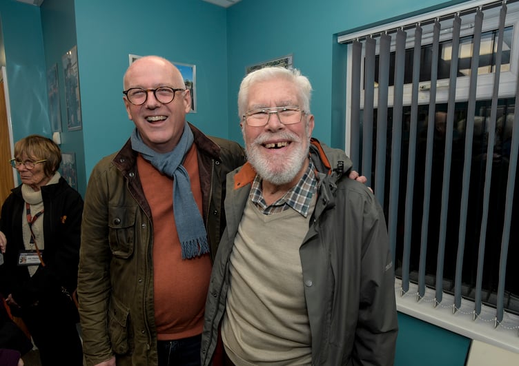 Julian Young and Brian Palmer, both former mayors of St Austell.