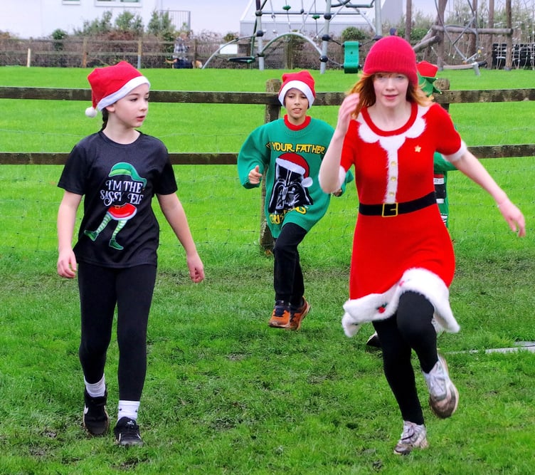 Watchet's first Santa fun run attracted entries of all ages. PHOTO: JAG Photo.
