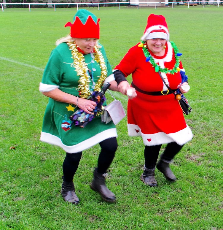 Old and young joined in the first Santa fun run in Watchet. PHOTO: JAG Photo.