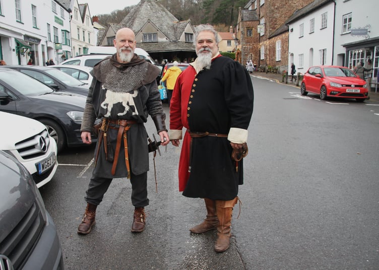 Medieval re-enactors brought alive the medieval village of Dunster for its weekend winter festival. PHOTO: George Ody.