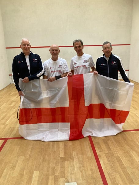 Paul Hudson-Oldnall (left) with his England team-mates