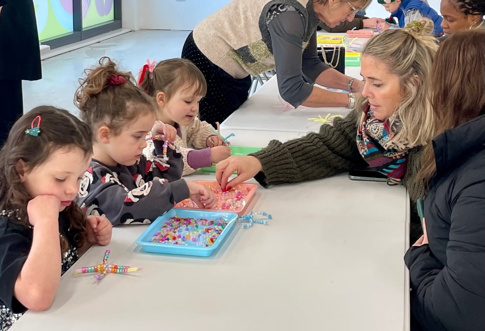 <p>Children enjoyed a snow craft family workshop at Brightwells Yard in Farnham.</p>