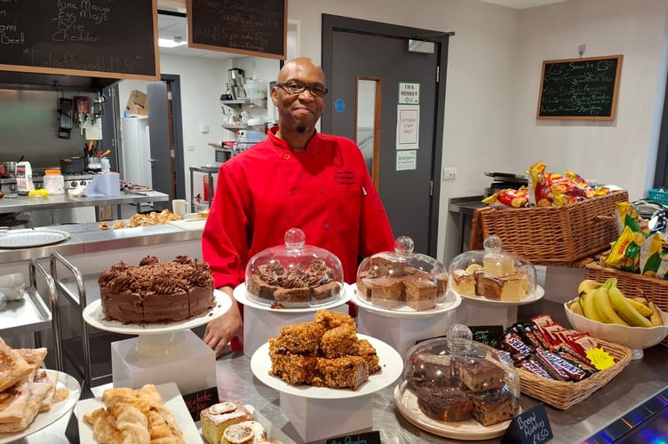 Trevor Cruickshank in The Pantry Café and Shop.