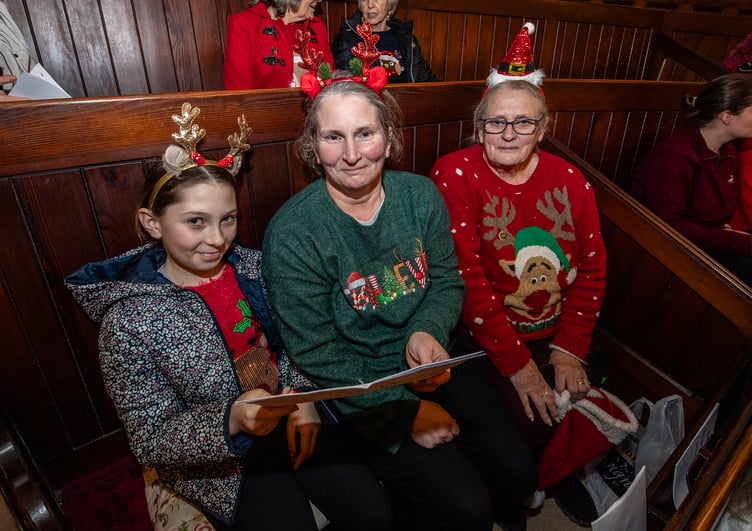 Christmas jumpers featured at the Christmas Singalong. (Picture: Paul Williams)