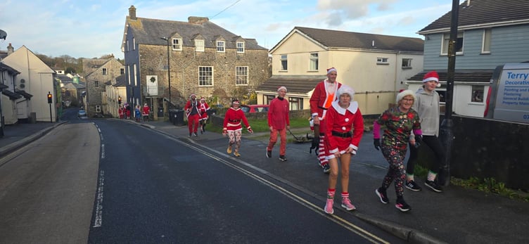 Taking to the main street through the town (Picture: Matt Allan)
