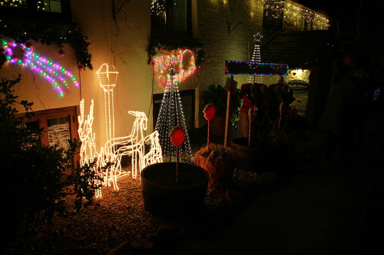 More Christmas lights helping to bring a festive atmosphere to Porlock. PHOTO: George Ody.