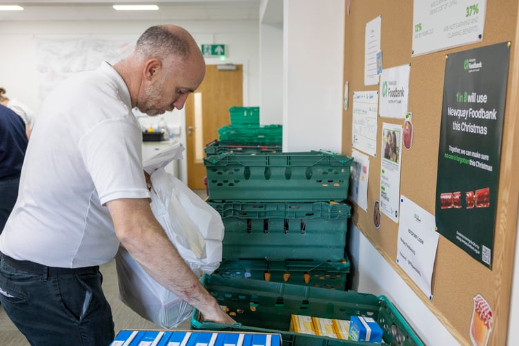 RAF St Mawgan joins forces with Newquay Foodbank to support families at Christmas (Cpl Tom Cann RAF)