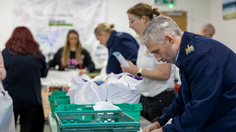 RAF St Mawgan joins forces with Newquay Foodbank to support families at Christmas (Cpl Tom Cann RAF)