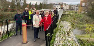 New pedestrian bridge opens at Brightwells Yard