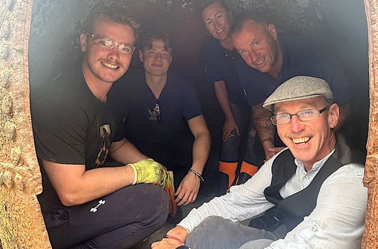 Volunteers from Imerys at the Wheal Martyn heritage site near St Austell.