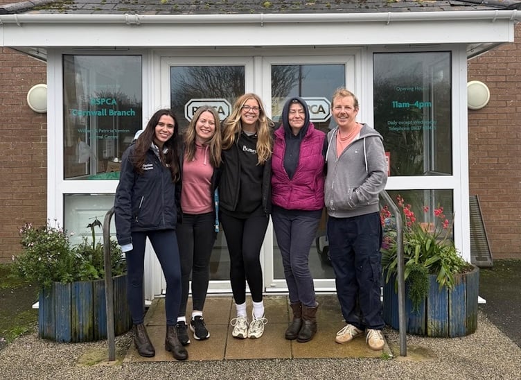 Imerys staff volunteered to help at the RSPCA centre near St Columb Major.
