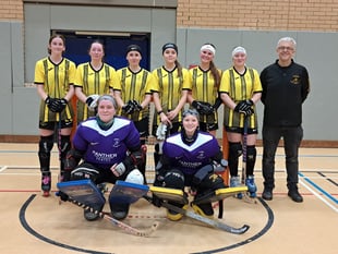 Farnham's roller hockey women go top of the league for Christmas