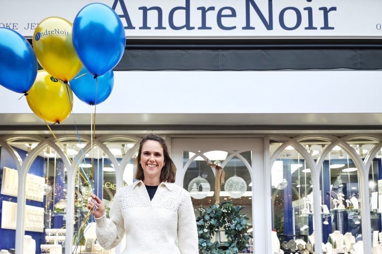 Sarah Sweet of Wrecclesham won the Andre Noir jewellers Christmas draw.