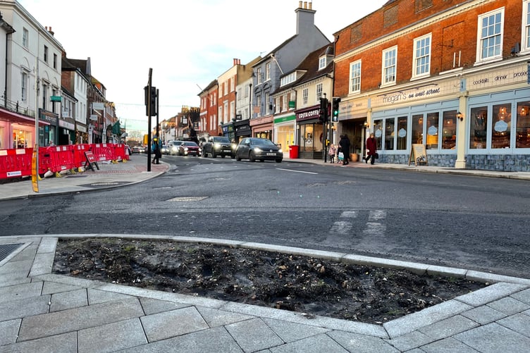 Concerns have been raised about roadworks in Farnham town centre.