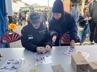 Japanese knotting craft a big attraction at Christmas market