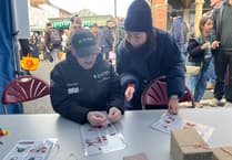 Japanese knotting craft a big attraction at Christmas market