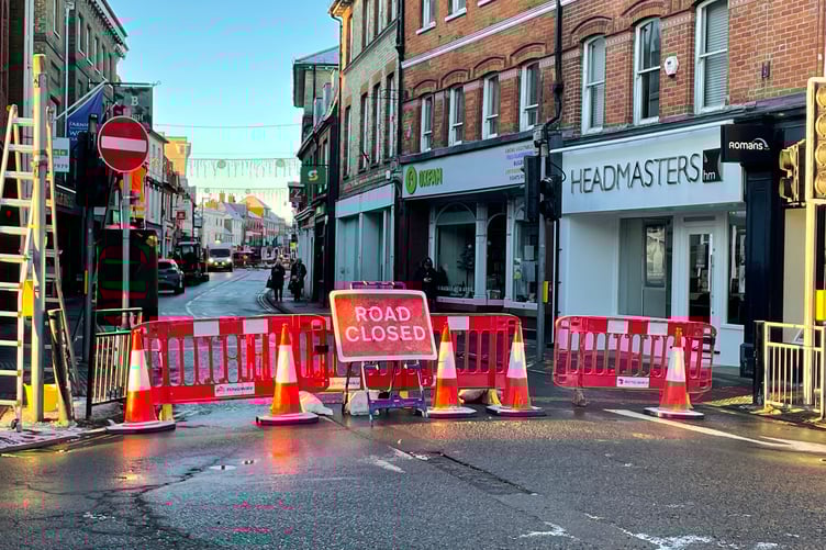 The Borough has been closed for three months as part the Farnham Infrastructure Programme.