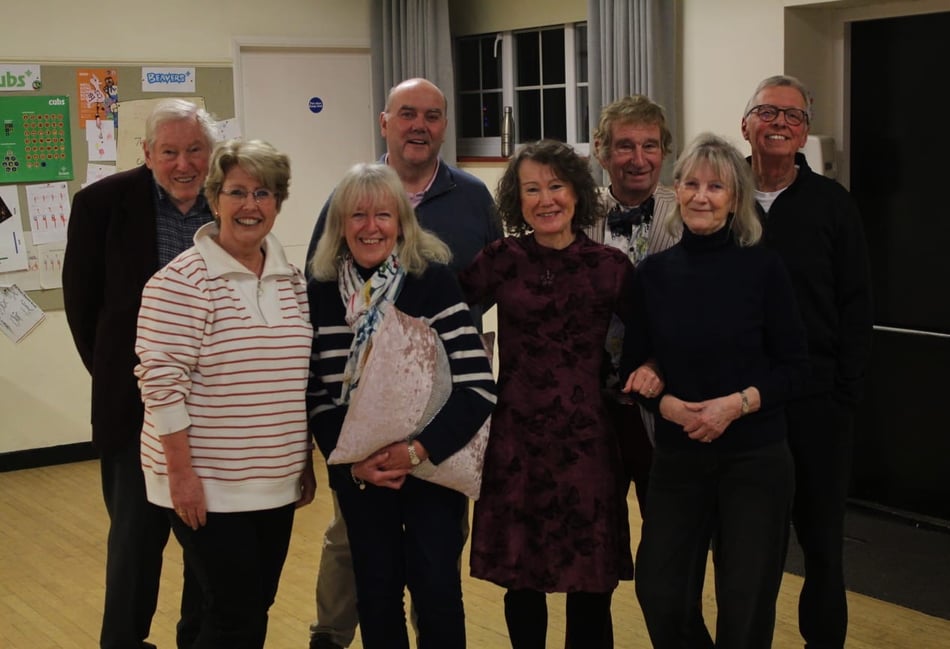 <p>The cast for the Players of Elstead Theatrical Society's production of Rumours.</p>