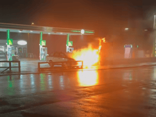 BP garage blaze: 'People still tried to get in with car on fire'