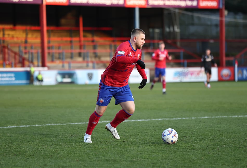 <p>Josh Barrett nearly gave Aldershot an early lead (Photo: Ian Morsman)</p>