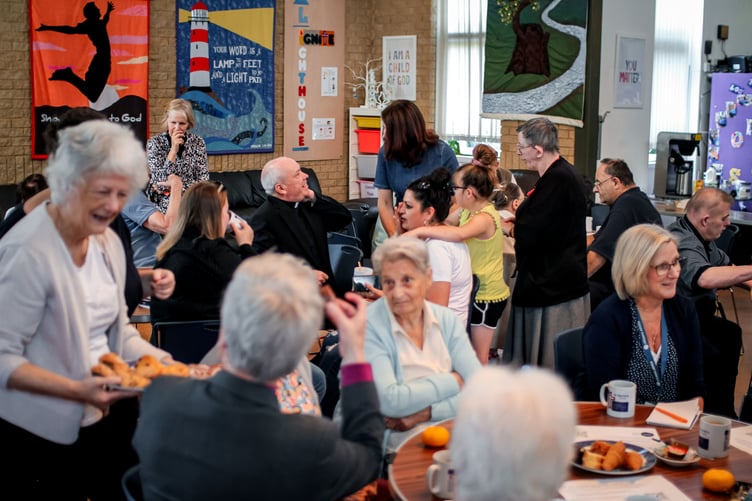 A community breakfast at St Martin's Church in Camberley.