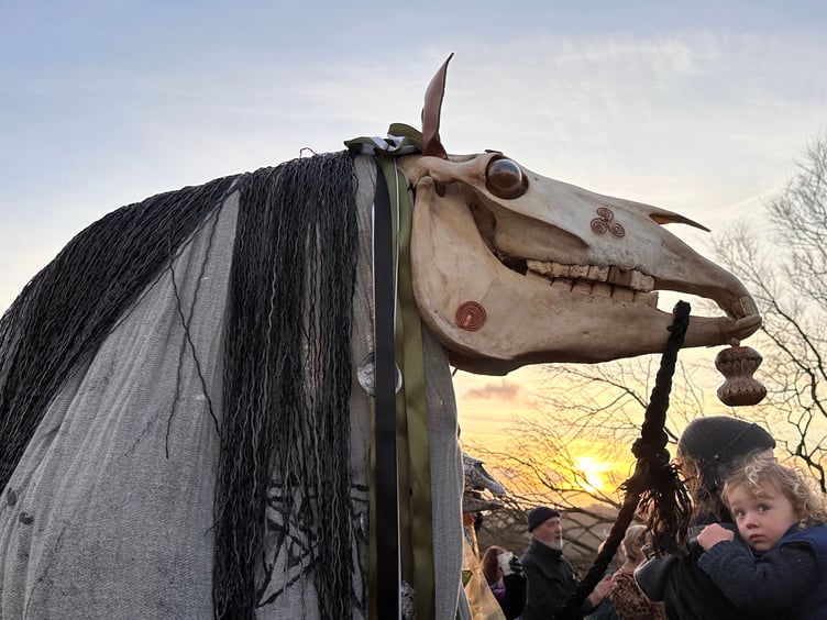 The ‘Dartmoor Grey Mare’ added to the atmosphere of the occasion. (Picture: Deborah Hazeldean)