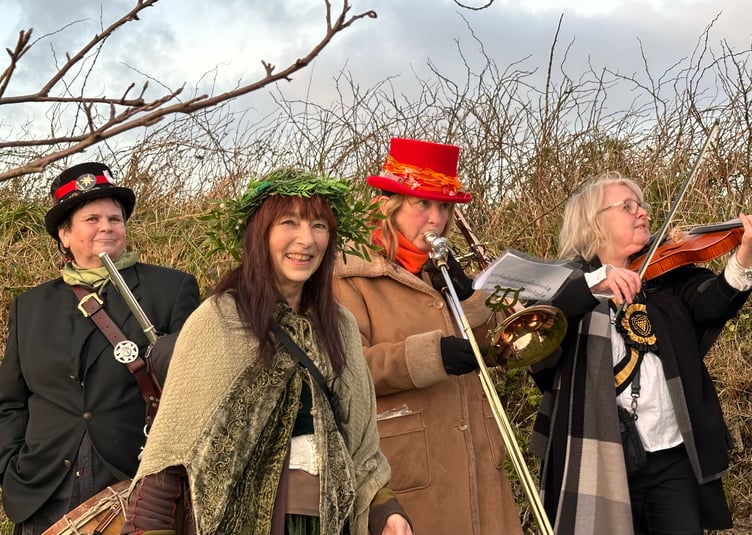 Traditional music was played during the third Tywardreath and Par Wassail. (Picture: Deborah Hazeldean)