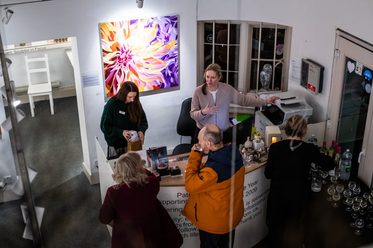 The Three Distinct Voices exhibition is open at the New Ashgate Gallery now.