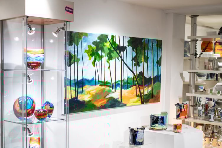 Creative expertise fills the gallery, where colour and landscape converge.