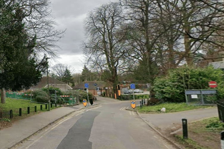 Lido Road, off Stoke Park, in Guildford.