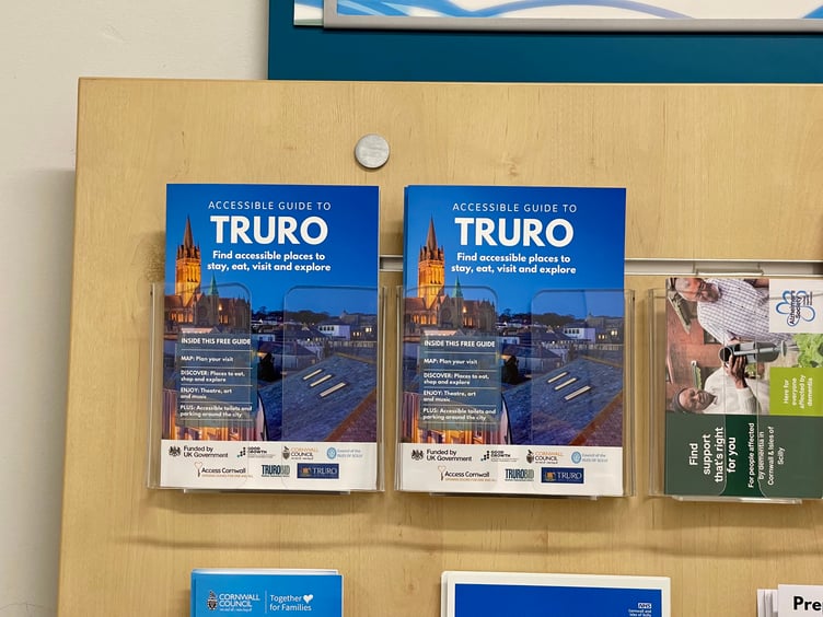 Printed copies of The Accessible Guide to Truro