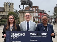 <p>Bluebird Care staff are inviting entries to their company's £1,000 community grant award.</p>