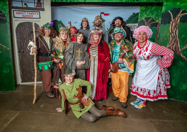 The principal characters in the pantomime. (Picture: Paul Williams)