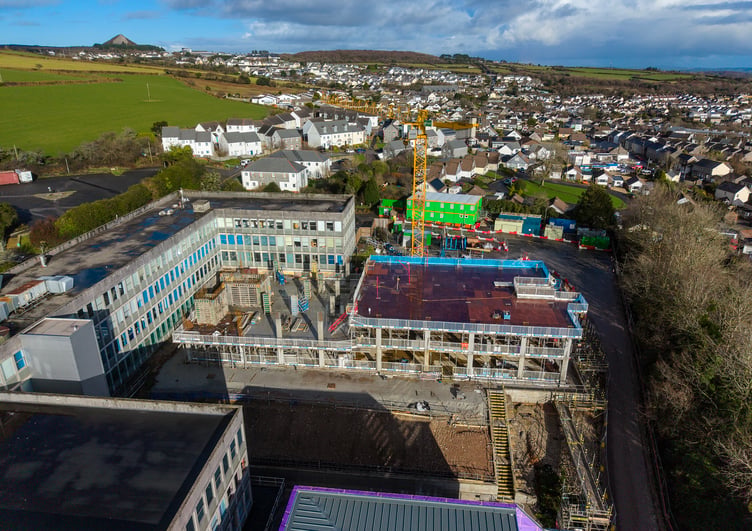 Teaching is continuing in other parts of the St Austell campus. (Picture: Paul Williams)