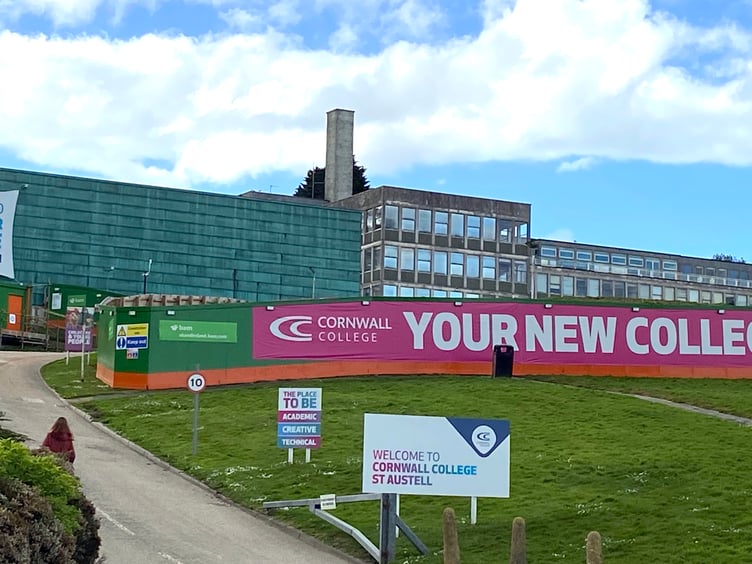 The St Austell campus before the old block was demolished. (Picture: Andrew Townsend)