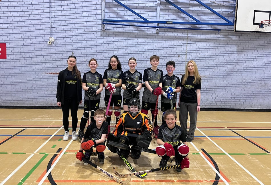 <p>Farnham Roller Hockey Club’s under-13s have won their league</p>