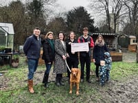 Tilford Village Fete donation supports space2grow with £2,000 boost