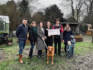 Tilford Village Fete donation supports space2grow with £2,000 boost