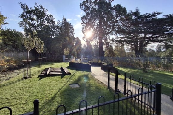 The new garden at Brookwood Cemetery.