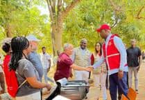 Alton volunteer meets Mozambique president during flood relief mission
