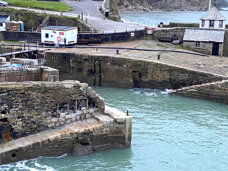 Repairs have been made to harbour walls following storm damage. (Picture: Andrew Townsend)