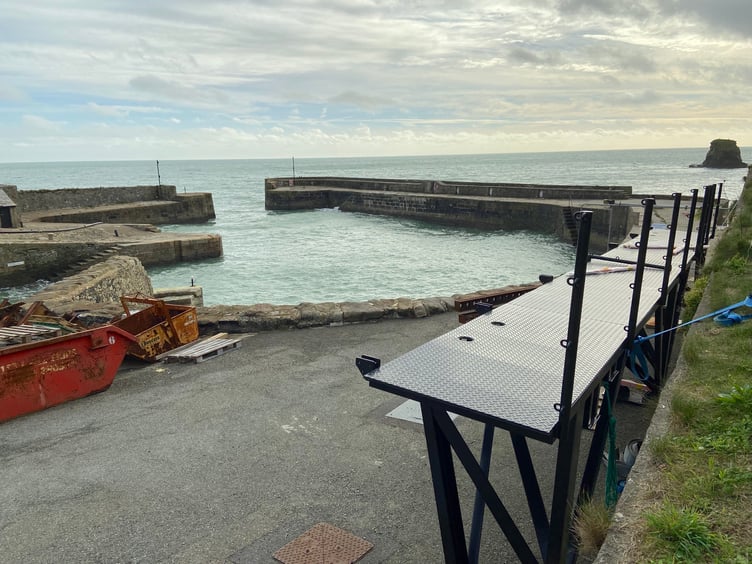 The bridge part of the lock gate system before it was installed at Charlestown. (Picture: Andrew Townsend)