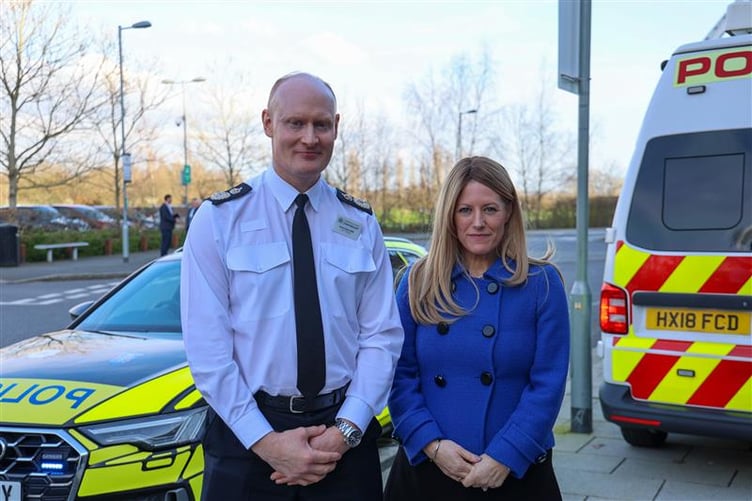 Hampshire Chief Constable Alexis Boon with PCC Donna Jones at the Road Safety Summit.