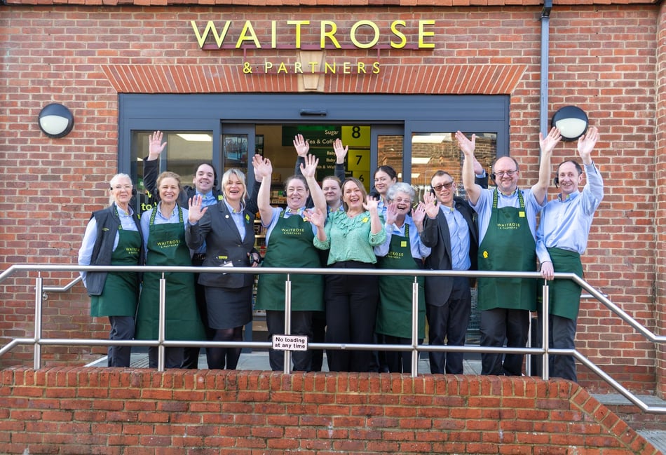 <p>The team at Waitrose Haslemere welcome shoppers back following the store’s multi-million pound makeover.</p>