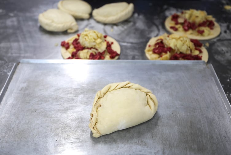 The crimped pasty made by the Duke of Cornwall (Picture: Andrew Parsons / Kensington Palace)