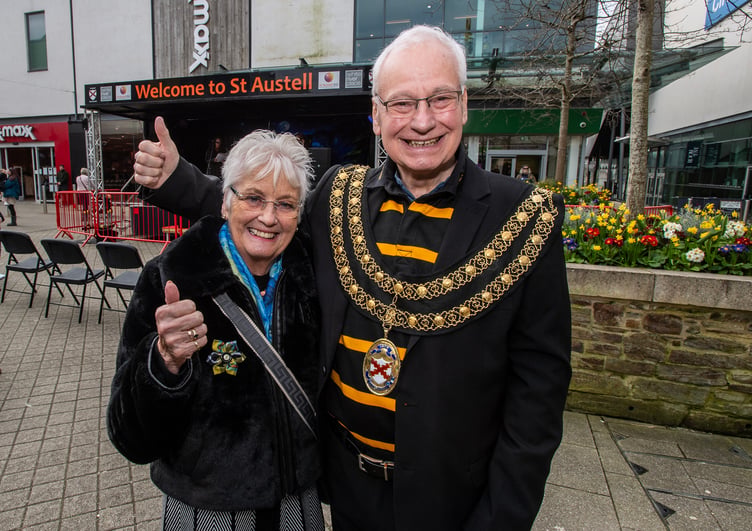 Mayor Colin Hamilton with wife Maggie. Picture: Paul Williams