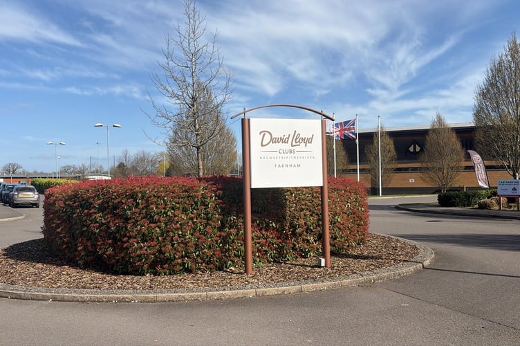 The David Lloyd health and fitness club in Monkton Lane, Farnham.
